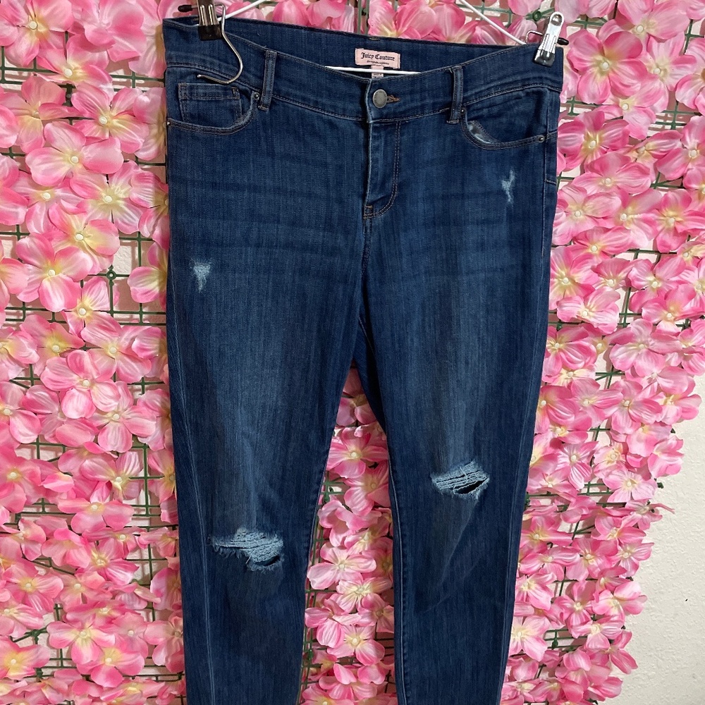 Juicy couture distressed jeans